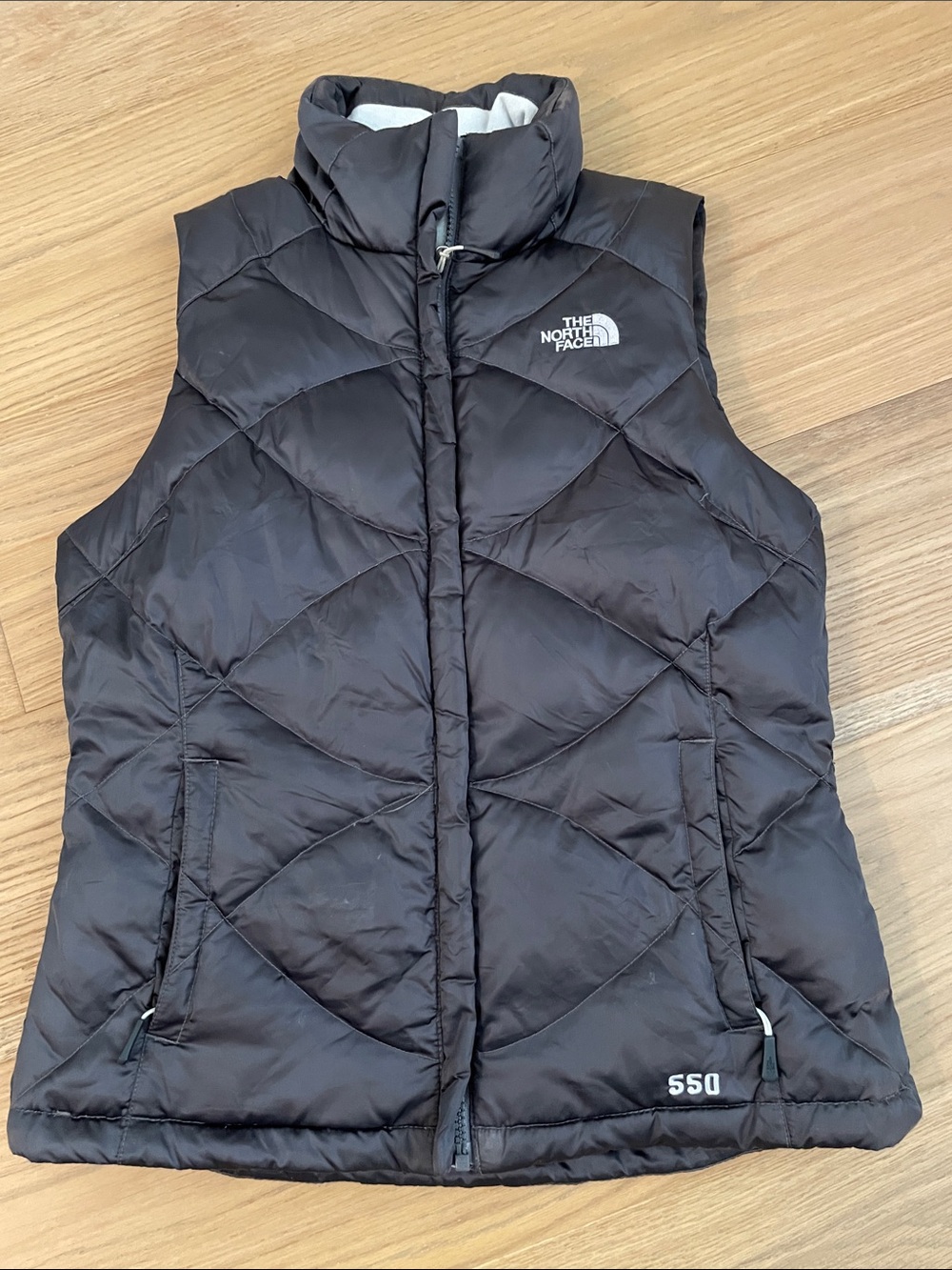 The North Face Black 550 Goose Down Vest, Size S/P